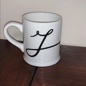 Beautiful white mug with black lettering